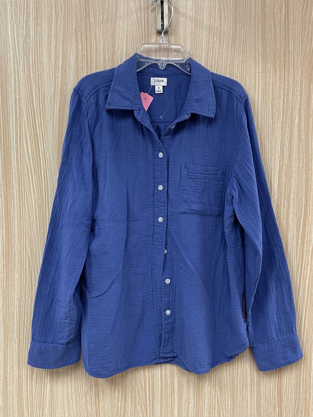 J. crew blue cotton blouse size Medium